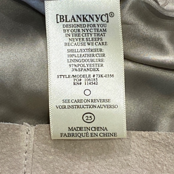 BLANKNYC Tan Suede Leather Fawn Skirt Short Button Front Pockets Women’s Size 25 - Picture 8 of 12